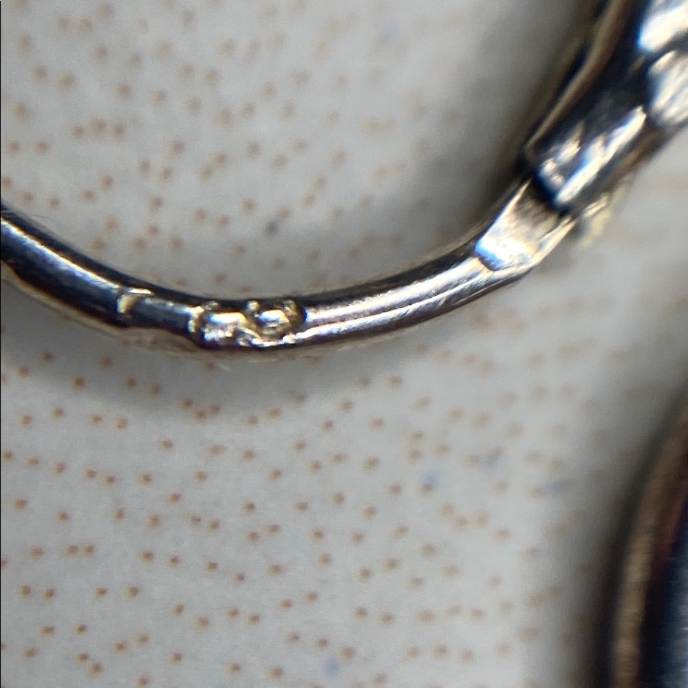 Silver Hoop Earrings Set - Picture 2 of 5